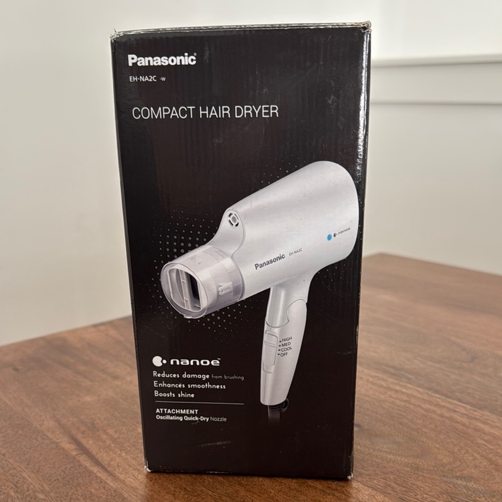 NEW IN BOX Panasonic Compact Hair Dryer - White